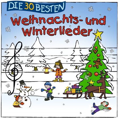 S. Sommerland, K. Glück & Die Kita-Frösche - Die 30 Besten Weihnachts- & Winterlieder (Édition Limitée)