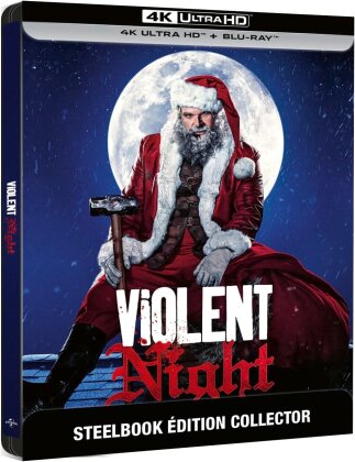 Violent Night (2022) (Collector's Edition Limitata, Steelbook, 4K Ultra HD + Blu-ray)