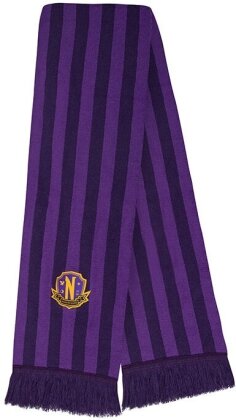 Wednesday: Nevermore Academy Schal - violett