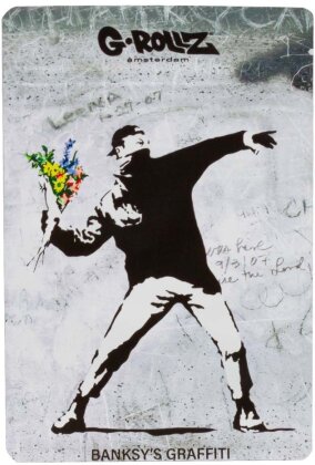 G-Rollz Banksy's Flower Thrower Smellproof Bags 100 x 150mm 6pcs