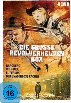 Die grosse Revolverhelden Box - Barquero / Der gnadenlose Rächer / El Perdido / Wild Bill (4 DVDs)