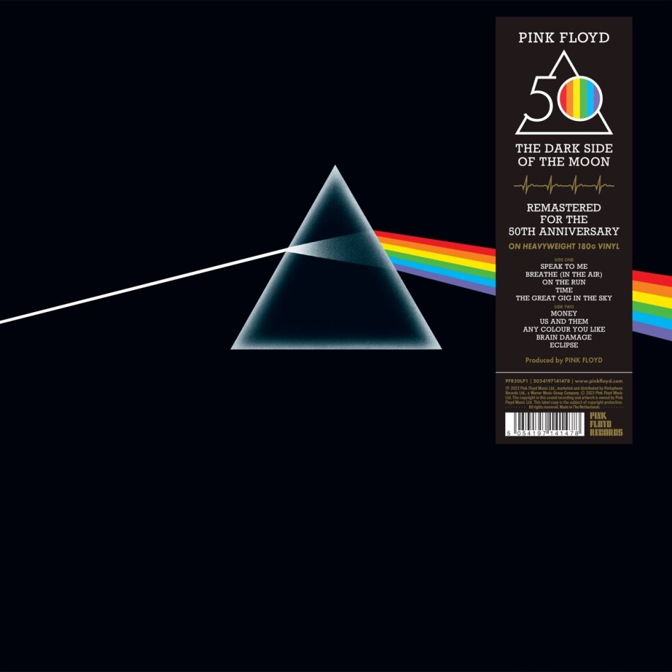 Pink Floyd - Dark Side Of The Moon (2023 Reissue, Édition 50ème Anniversaire, LP)