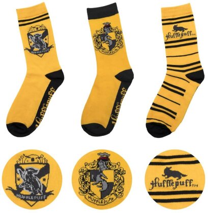 Harry Potter Socken 3er-Pack Hufflepuff
