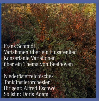 Franz Schmidt (1784-1939), Alfred Eschwé, Doris Adam & Niederösterreichisches Tonkünstler-Orchester - Variationen über ein Husarenlied - Konzertante Variationen über ein Thema von Beethoven
