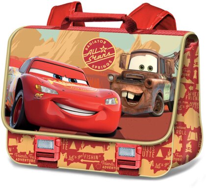 Sac Cartable - Cars - Flash McQueen & Martin