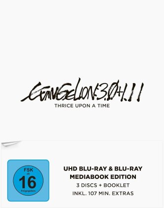 Evangelion 3.0 + 1.11 - Thrice Upon A Time (2021) (Mediabook, Special Edition, 2 4K Ultra HDs + Blu-ray)