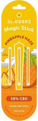 Slidderz Pineapple Haze Joint Core 3pc - (CBD: 58%, THC: <0.2%)