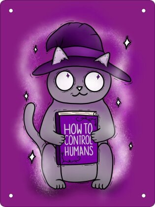 How To Control Humans - Mini Tin Sign