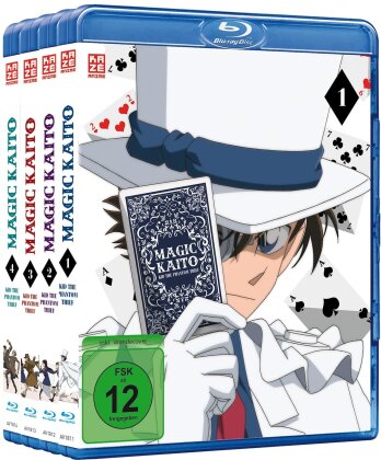 Magic Kaito: Kid the Phantom Thief - Vol.1-4 (Complete edition, Bundle, 4 Blu-rays)