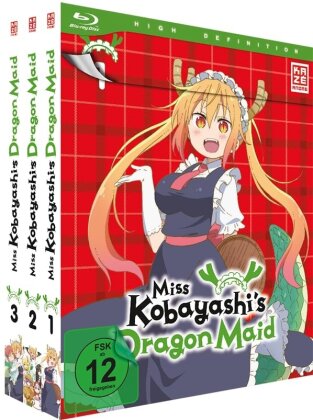 Miss Kobayashi’s Dragon Maid - Staffel 1 (Edition complète, Bundle, 3 Blu-ray)