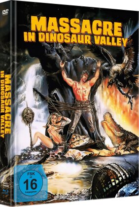 Massacre in Dinosaur Valley (1985) (Édition Limitée, Mediabook, Uncut, Blu-ray + DVD)