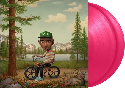 Tyler The Creator (Odd Future) - Wolf (2023 Reissue, Columbia Records, Gatefold, opaque hot pink vinyl, 2 LPs)