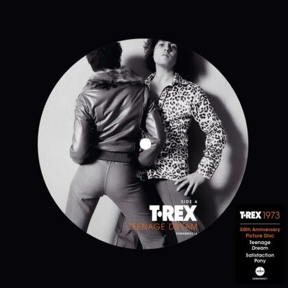 T.Rex (Tyrannosaurus Rex) - Teenage Dream (2023 Reissue, Demon Records, Picture Disc, 7" Single)