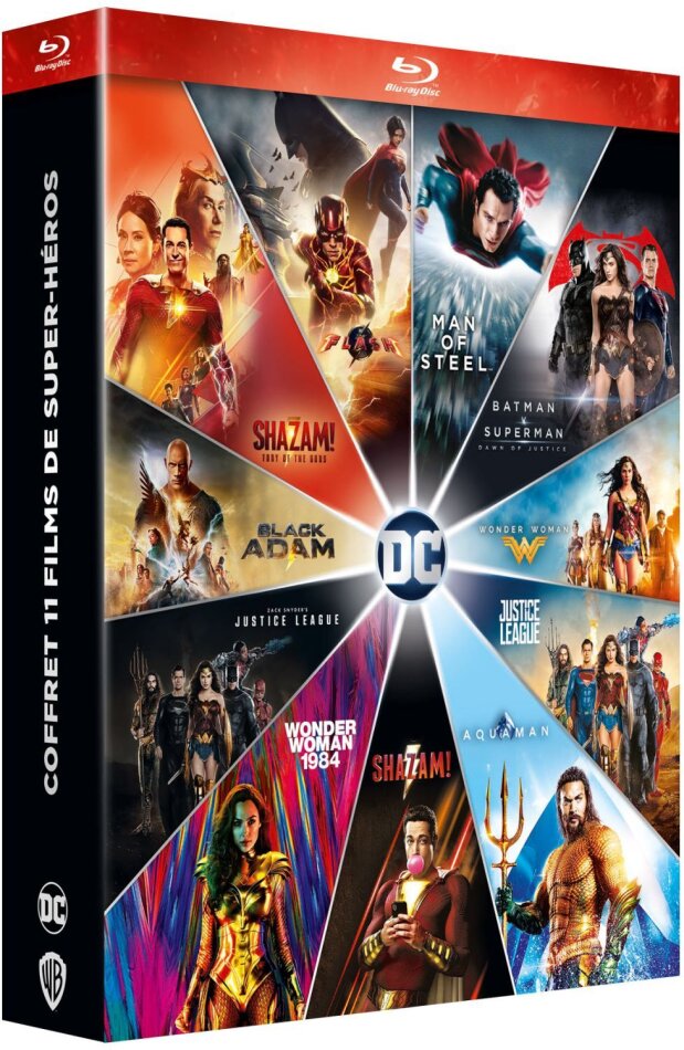 Coffret 11 Films de Super-Héros - DC Extended Universe (12 Blu-ray)