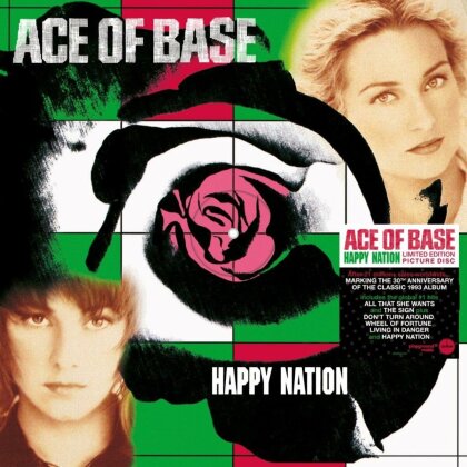 Ace Of Base - Happy Nation (2023 Reissue, Demon, National Album Day 2023, 30th Anniversary Edition, Picture Disc, LP)