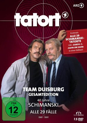 Tatort - Duisburg - 40 Jahre Schimanski - Alle 29 Folgen (Complete edition, 15 DVDs)