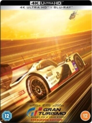 Gran Turismo (2023) (Gold Cover, Edizione Limitata, Steelbook, 4K Ultra HD + Blu-ray)