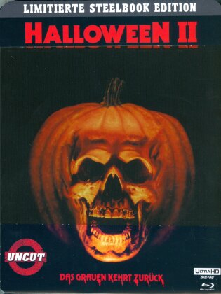 Halloween 2 - Das Grauen kehrt zurück (1981) (Edizione Limitata, Steelbook, Uncut, 4K Ultra HD + Blu-ray)