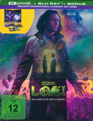 Loki - Staffel 1 (Limited Edition, Steelbook, 2 4K Ultra HDs + 2 Blu-rays)