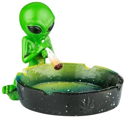 Ashtray Alien Green 12.5cm
