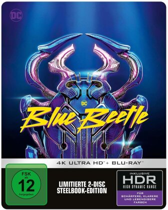 Blue Beetle (2023) (Limited Edition, Steelbook, 4K Ultra HD + Blu-ray)