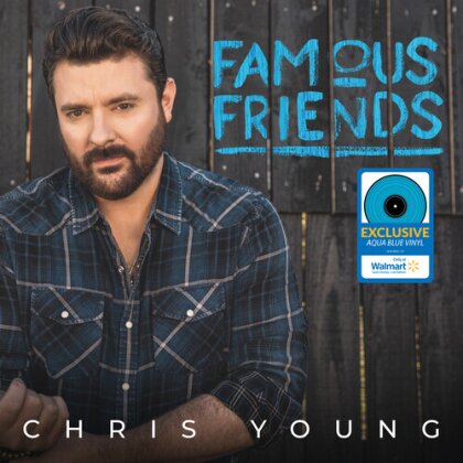 Chris Young (Country) - Famous Friends (Walmart, Blue/Aqua Colored Vinyl, LP)