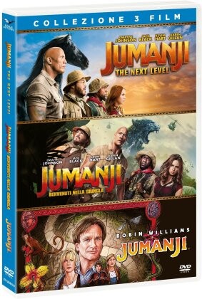 Jumanji - Collezione 3 Film - Jumanji 2 - The Next Level (2019) / Jumanji - Benvenuti nella giungla (2017) / Jumanji (1995) (3 DVDs)