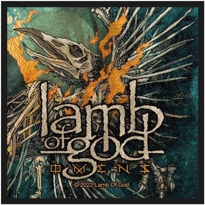 Lamb Of God Standard Woven Patch - Omens