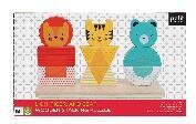 Lion, Tiger - and Bear Wooden Stacking Puzzle