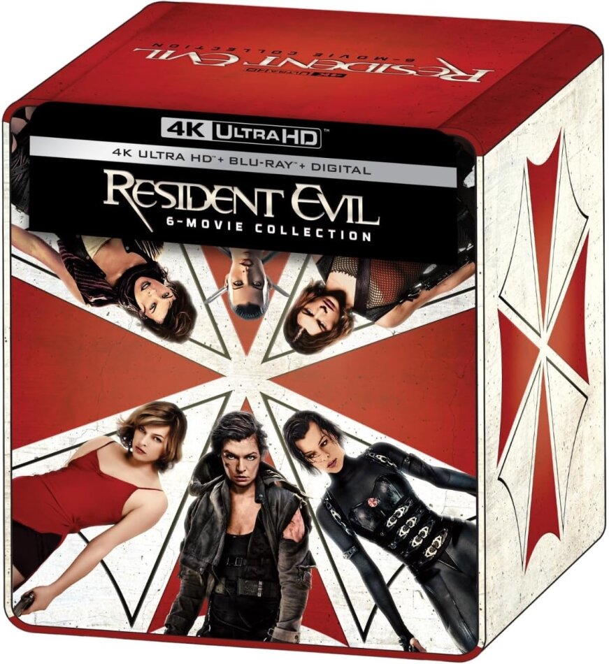 Resident Evil 1-6 - 6-Movie Collection (Limited Edition, Steelbook, 6 4K Ultra HDs + 6 Blu-rays)