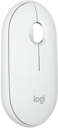 Logitech M350 Souris sans fil Bluetooth Pebble Mouse 2 - Blanc