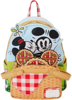 Loungefly: Disney - Mickey & Friends - Picnic Basket Mini Backpack with Coin Bag