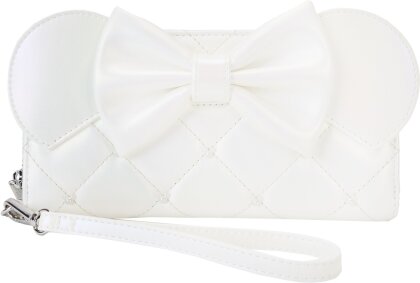 Loungefly: Disney - Minnie Mouse - Iridescent Wedding Zip Around Wristlet Wallet