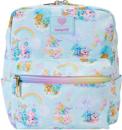 Loungefly: Care Bears - Care Bear Cousins All-Over Print Nylon Square Mini Backpack