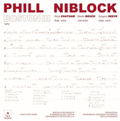 Phill Niblock - Boston / Tenor / Index (LP)