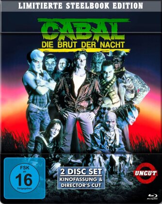 Cabal - Die Brut der Nacht (1990) (Director's Cut, Cinema Version, Limited Special Edition, Steelbook, 2 Blu-rays)