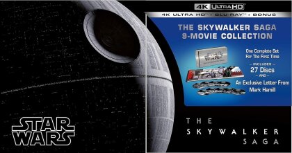 Star Wars: Episode 1-9 - The Skywalker Saga (9 4K Ultra HDs + 18 Blu-rays + Book)