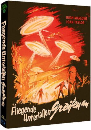 Fliegende Untertassen greifen an (1956) (Cover B, Phantastische Filmklassiker, Die 50er, n/b, Mediabook)