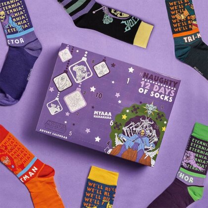 He-Man And The Masters Of The Universe: ‘Naughty’ 12 Days Of Socks - Advent Calendar