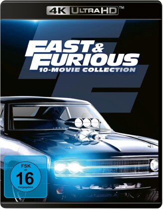 Fast & Furious 1-10 - 10-Movie-Collection (10 4K Ultra HDs + 10 Blu-rays)