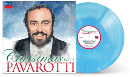 Luciano Pavarotti - Christmas With (Decca UK, 2023 Reissue, Decca, Blue Vinyl, LP)