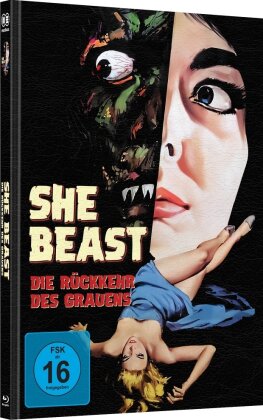 She Beast - Die Rückkehr des Grauens (1966) (Cover C, Wattiert, Édition Limitée, Mediabook, Blu-ray + DVD)