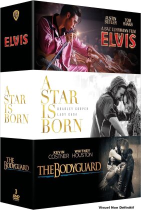 Elvis (2022) / A Star is Born (2018) / The Bodyguard (1992) (3 DVDs)
