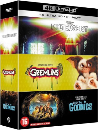 Poltergesit / Gremlins / Les Goonies (3 4K Ultra HDs + 3 Blu-ray)