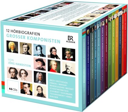 Udo Wachtveitl & Jörg Handstein - 12 Audio Biographies Of Great Composers (46 CD)