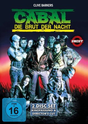Cabal - Die Brut der Nacht (1990) (Director's Cut, Cinema Version, Special Edition, Uncut, 2 DVDs)