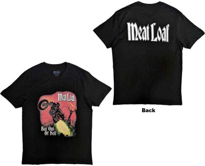 Meat Loaf Unisex T-Shirt - Bat Out Of Hell Cover (Back Print)