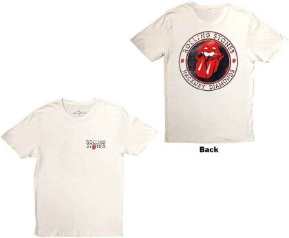 The Rolling Stones Unisex T-Shirt - Hackney Diamonds Circle Label (Back Print)