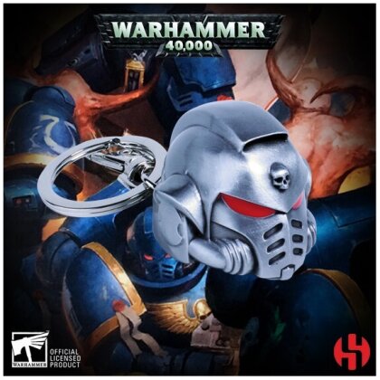 Porte-clef 3D - Casque Primaris Métal - Warhammer 40K