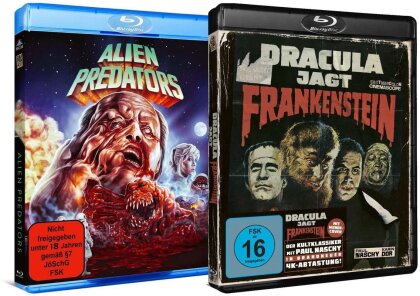 Alien Predators (1986) / Dracula jagt Frankenstein (1970) (Horror Bundle, Édition Limitée, Uncut, 2 Blu-ray)